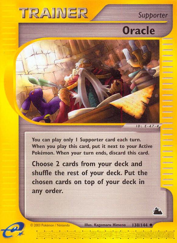 Oracle Pokemon card from Skyridge