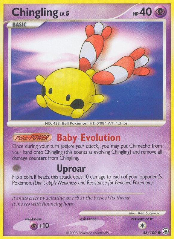 Chingling Pokemon card from Majestic Dawn