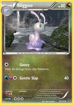 Sliggoo Pokemon card from Phantom Forces