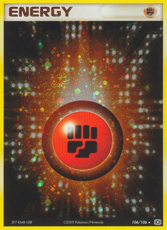 Fighting Energy Pokemon card from Emerald