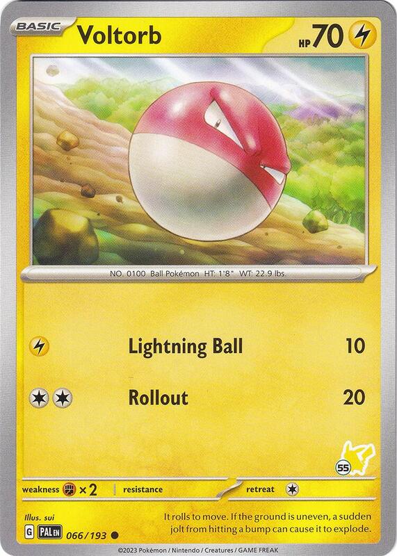 Voltorb - Pikachu 55 Pokemon card from Battle Academy 2024