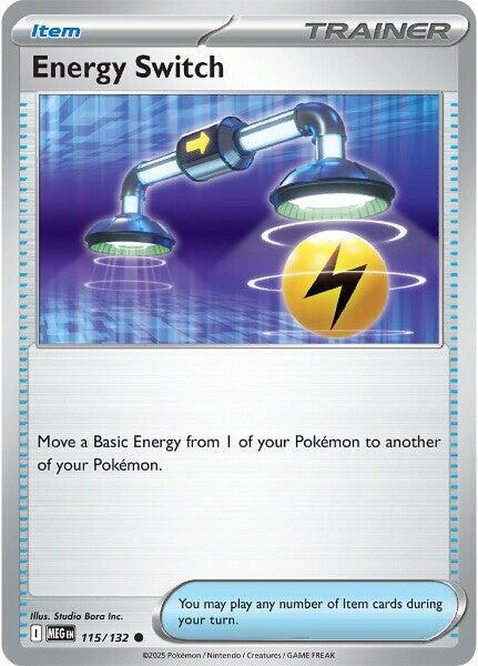 Energy Switch Pokemon card from ME01: Mega Evolution