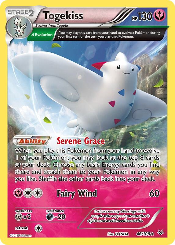 Togekiss (46 Delta) Pokemon card from XY - Roaring Skies