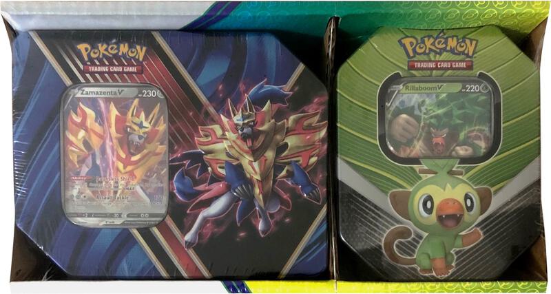 Legends of Galar Tin + Galar Partners Tin 2-pack [Zamazenta V/Rillaboom V] (Retail Exclusive) Pokemon card from SWSH01: Sword & Shield Base Set