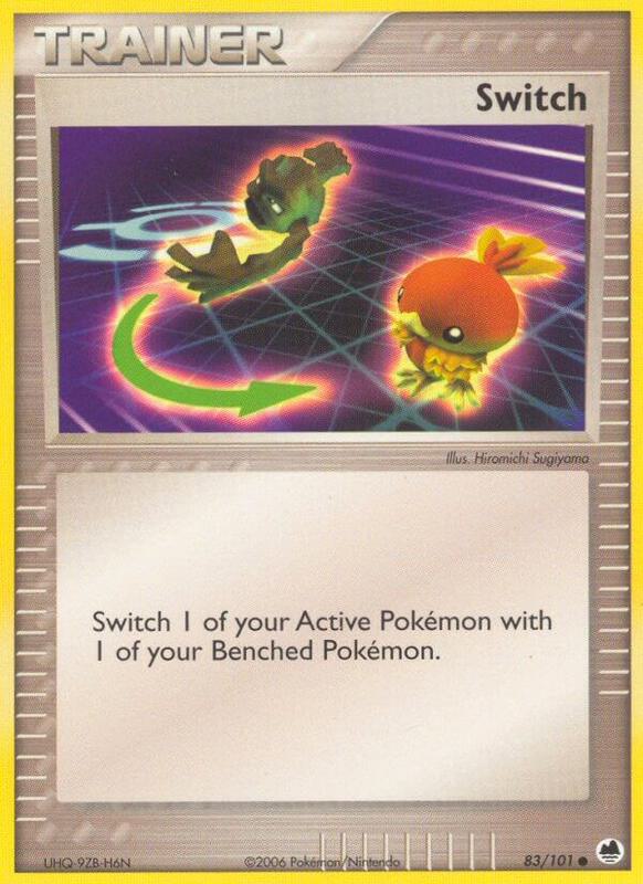 Switch Pokemon card from Dragon Frontiers