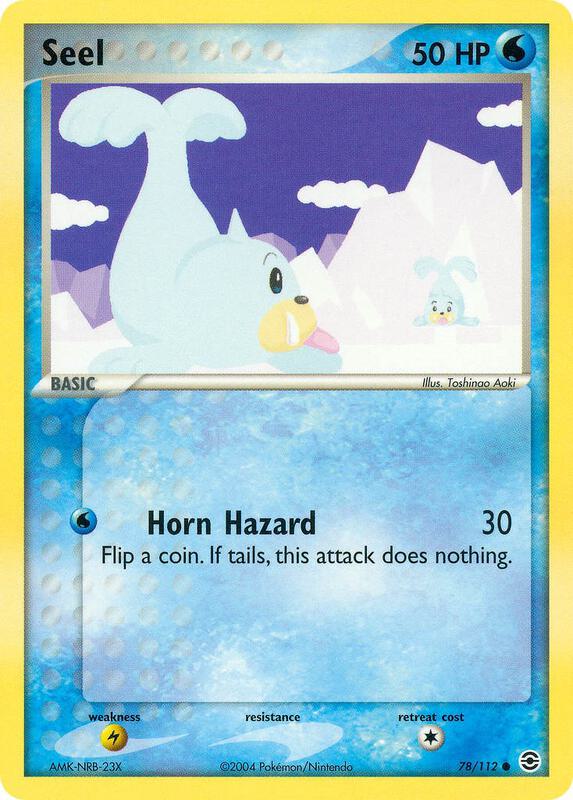 Seel Pokemon card from FireRed & LeafGreen