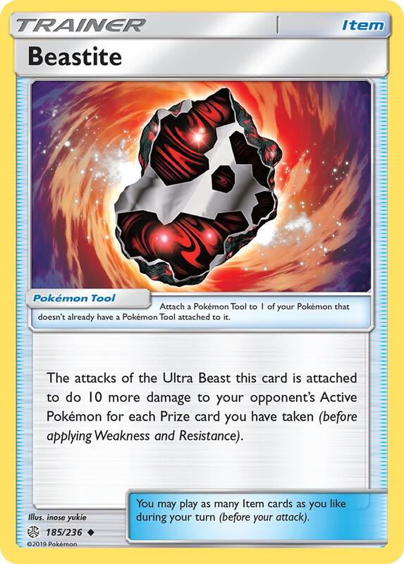 Beastite Pokemon card from SM - Cosmic Eclipse