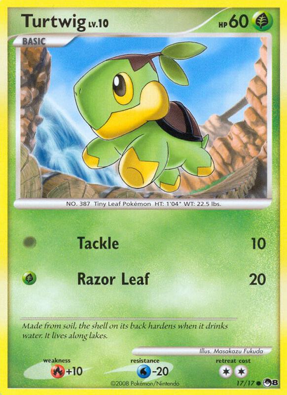 Turtwig Pokemon card from POP Series 8