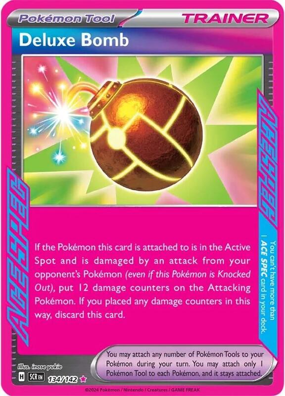 Deluxe Bomb Pokemon card from SV07: Stellar Crown