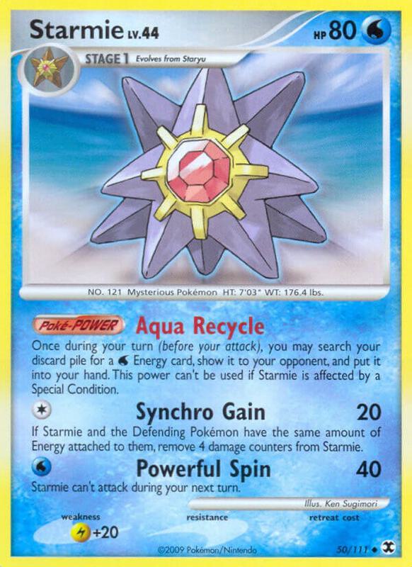 Starmie Pokemon card from Rising Rivals