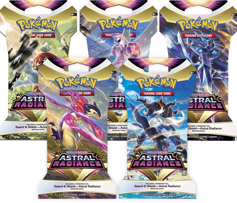 Astral Radiance Sleeved Booster Pack Art Bundle [Set of 5] Pokemon card from SWSH10: Astral Radiance