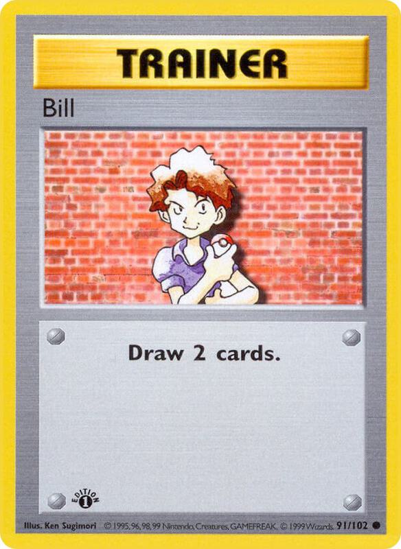 Bill Pokemon card from Base Set (Shadowless)