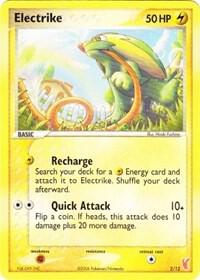 Electrike Pokemon card from EX Trainer Kit 2: Plusle & Minun