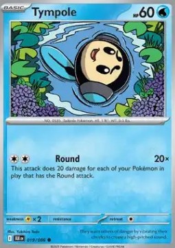 Tympole Pokemon card from Black Bolt