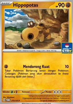 Hippowdon (SV-P/ID 216) Scarlet & Violet Indonesian Promos ID