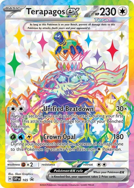 Terapagos ex - 165 Pokemon card from SV: Scarlet & Violet Promo Cards