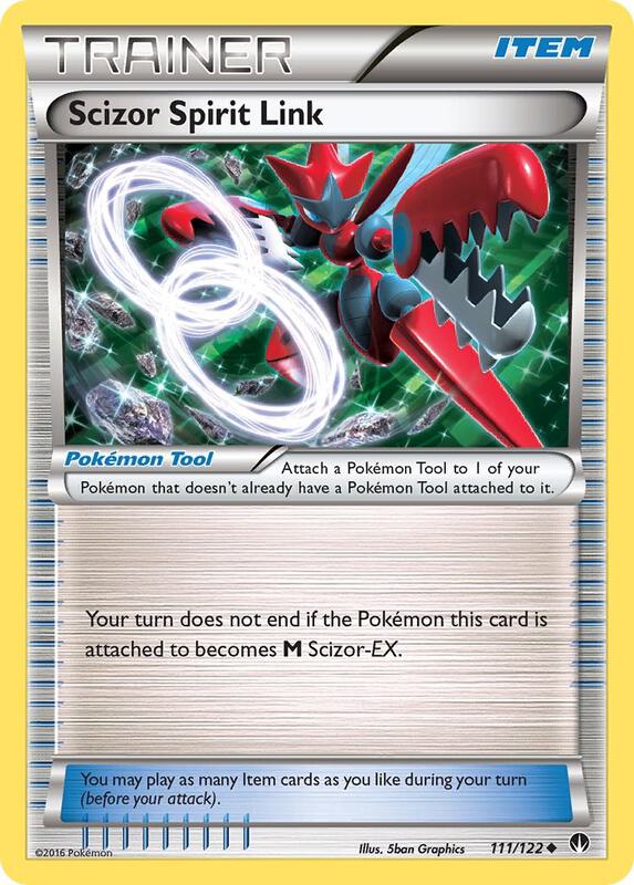 Scizor Spirit Link Pokemon card from XY - BREAKpoint