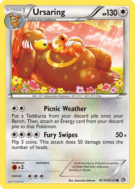 Ursaring Pokemon card from Legendary Treasures: Radiant Collection