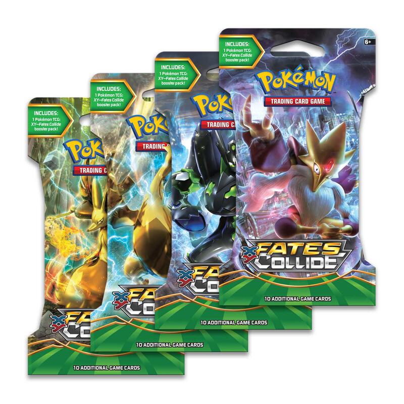 Fates Collide Sleeved Booster Pack Art Bundle [Set of 4] Pokemon card from XY - Fates Collide