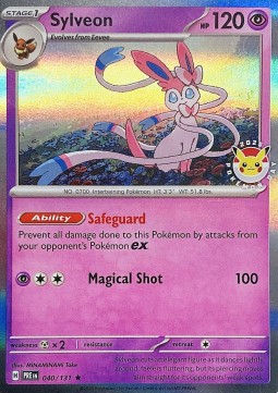 Sylveon Pokemon card from Prismatic Evolutions Additionals