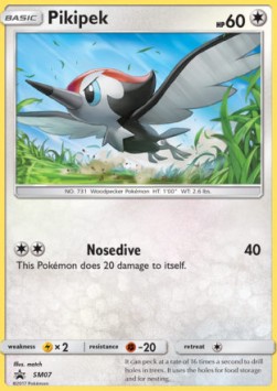 Pikipek Pokemon card from SM Black Star Promos