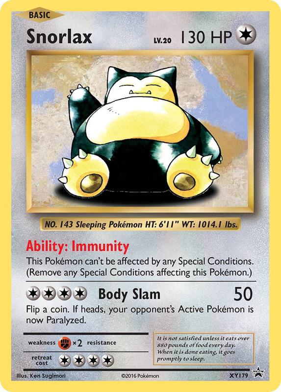 Snorlax - XY179 Pokemon card from XY Promos