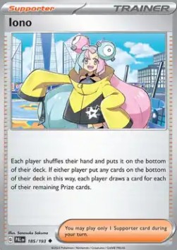 Iono Pokemon card from Paldea Evolved