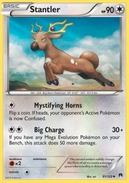 Stantler Pokemon card from BREAKpoint