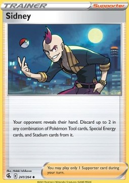 Sidney Pokemon card from Fusion Strike
