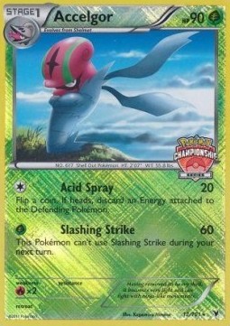 Accelgor Pokemon card from Noble Victories