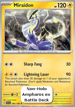 Miraidon Pokemon card from Scarlet Violet