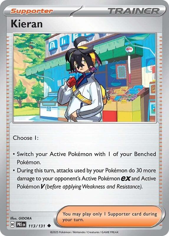 Kieran Pokemon card from SV: Prismatic Evolutions