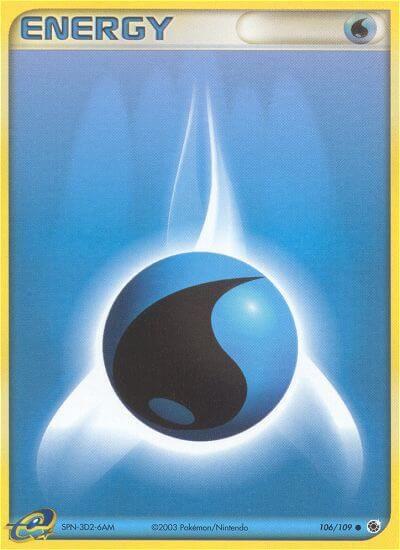 Water Energy Pokemon card from Ruby and Sapphire