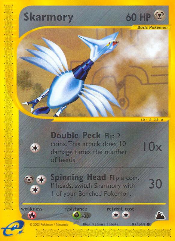 Skarmory Pokemon card from Skyridge