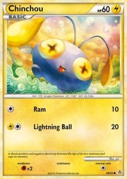 Chinchou Pokemon card from Unleashed