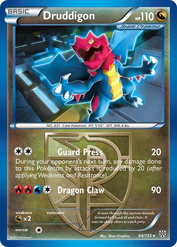 Druddigon (Team Plasma) Pokemon card from Plasma Storm