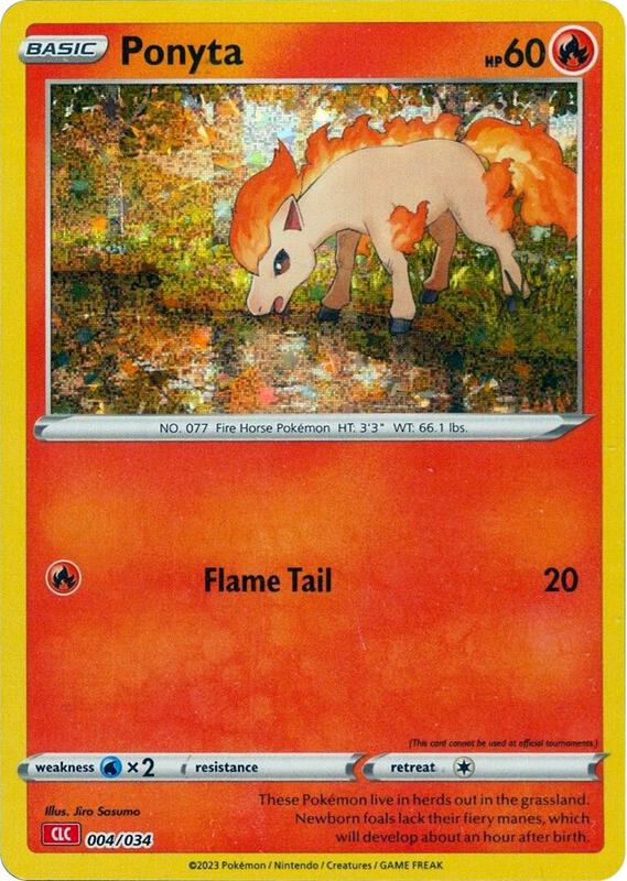 Ponyta Pokemon card from Trading Card Game Classic