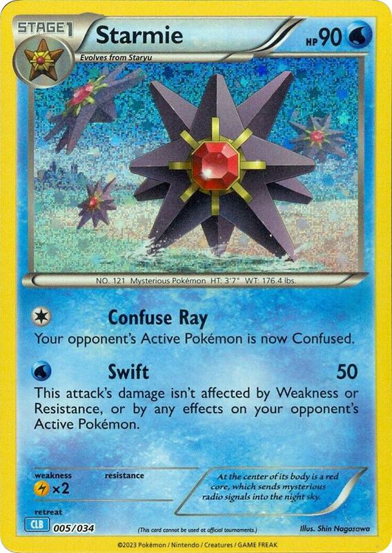 Starmie Pokemon card from Trading Card Game Classic
