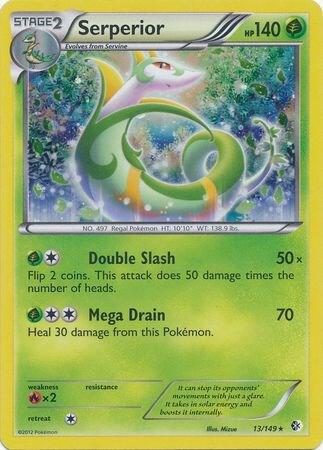Serperior Pokemon card from Blister Exclusives