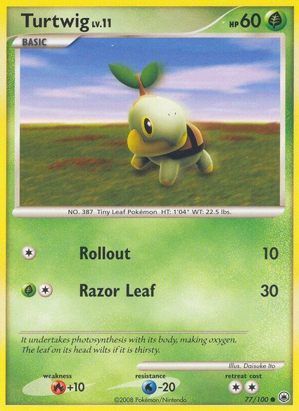 Turtwig (77) Pokemon card from Majestic Dawn