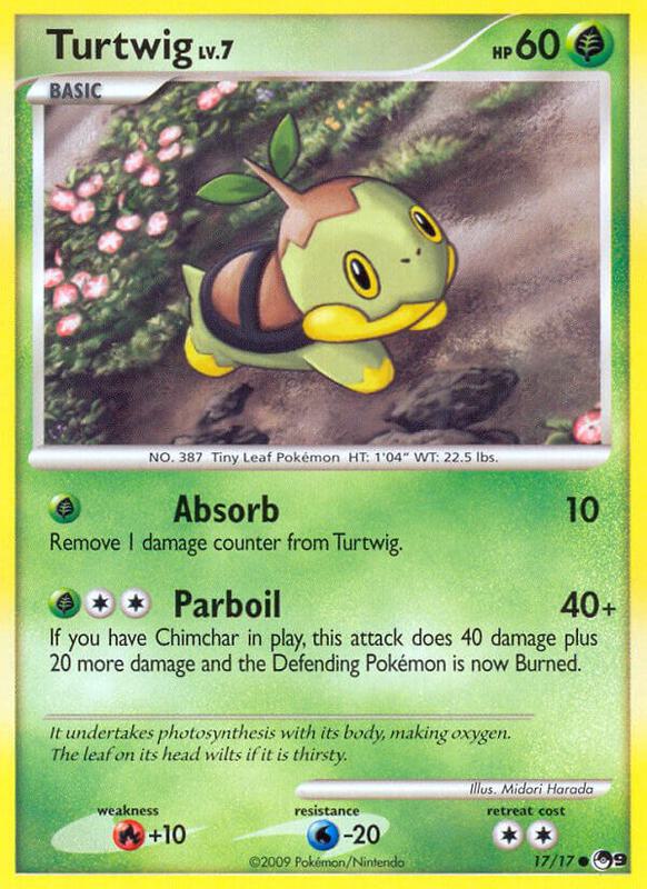 Turtwig Pokemon card from POP Series 9