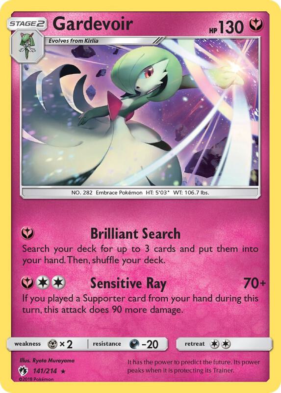 Gardevoir Pokemon card from SM - Lost Thunder