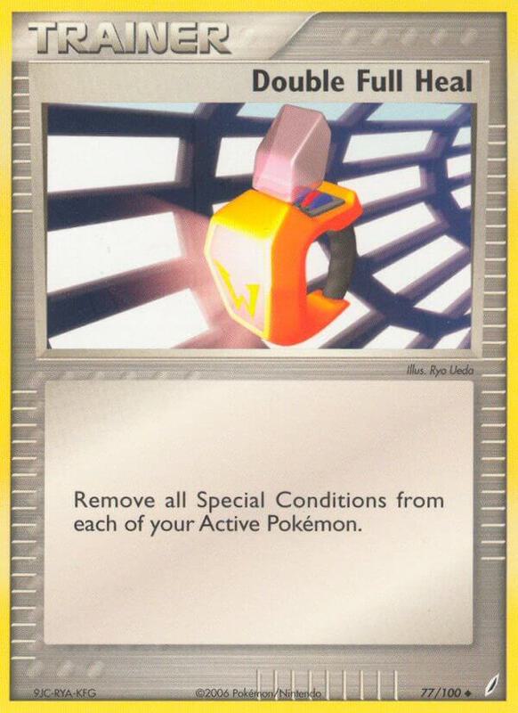Double Full Heal Pokemon card from Crystal Guardians