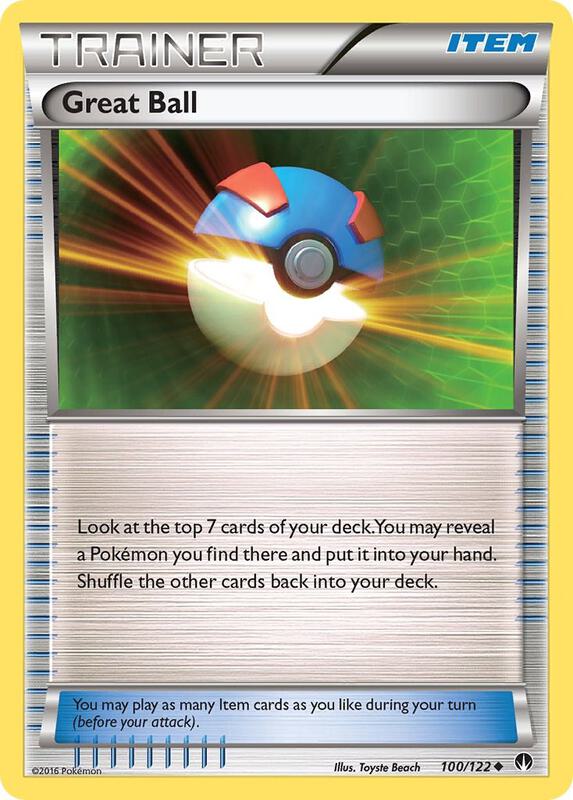Great Ball Pokemon card from XY - BREAKpoint