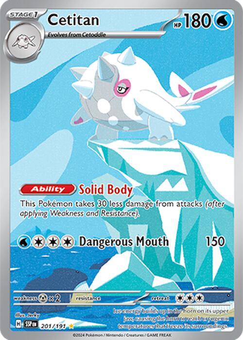 Cetitan Pokemon card from SV08: Surging Sparks
