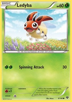 Ledyba Pokemon card from XY