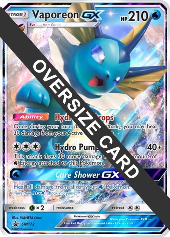 Vaporeon GX - SM172 Pokemon card from Jumbo Cards