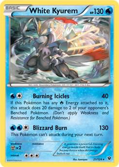 White Kyurem Pokemon card from Deck Exclusives