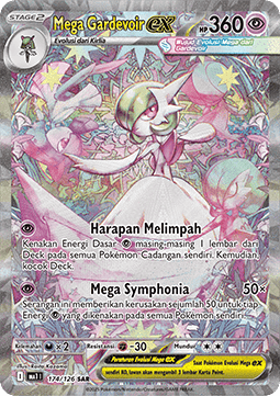 Mega Gardevoir ex Pokemon card from Mega Evolution IDTH