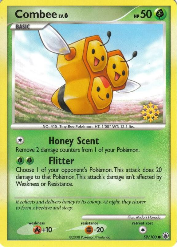 Combee Pokemon card from Countdown Calendar Promos